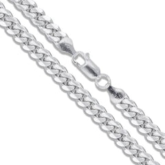 925 Sterling Silver Miami Cuban Link Chain - 7mm