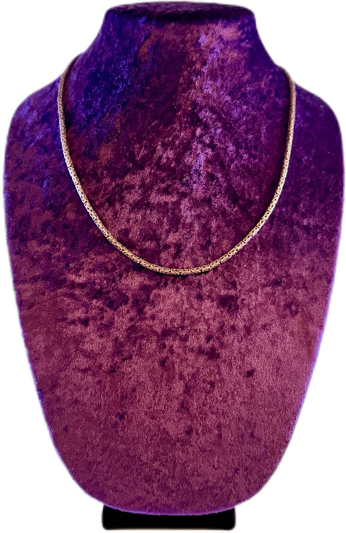 925 Sterling Silver Byzantine Necklace (3mm) - Made in Bali