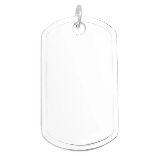 925 Silver Custom Engraved Dog Tag