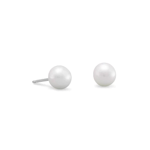 Cultured Freshwater Pearl Stud Earrings (4.5mm)