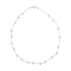 Double Strand Freshwater Pearl Necklace