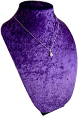 Freshwater Pearl Pendant Necklace – Natural White – 6.5 x 8.5mm Drop