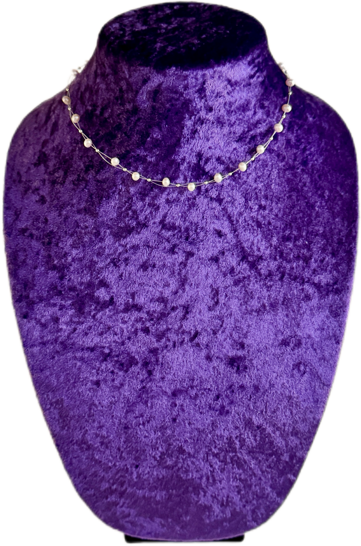 Double-Strand Freshwater Pearl Necklace – 5mm Baroque – 20 Pearls