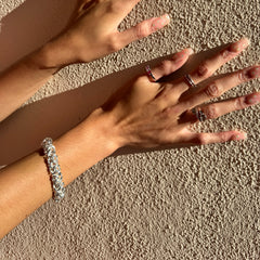 925 Sterling Silver Byzantine Bracelet – Made in Italy