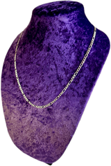 925 Sterling Silver Figaro Chain - 4.0mm