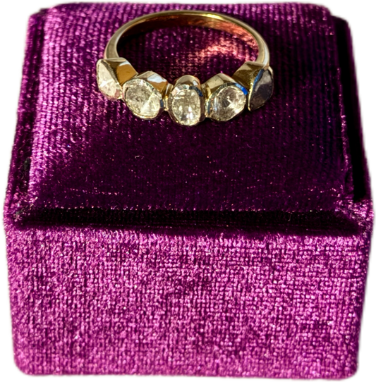 5 Salt and Pepper Diamond Ring