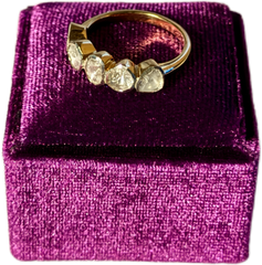 5 Salt and Pepper Diamond Ring