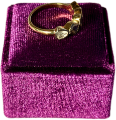 5 Salt and Pepper Diamond Ring