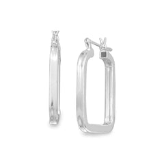 Square Hoop Earrings (2mm x 24mm)