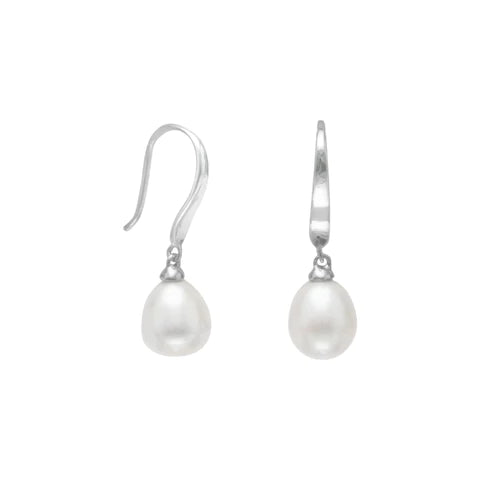 Sterling Silver Freshwater Pearl French Wire Earrings