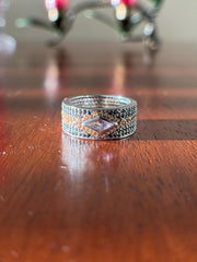 Black Diamond, Ametrine, & Citrine Ring – 2.1 cts of Natural Diamonds