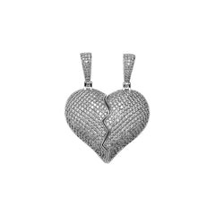 Connected Heartstrings: The Magnetic Iced Out Pendant