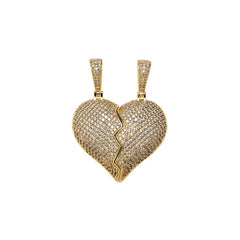 Connected Heartstrings: The Magnetic Iced Out Pendant